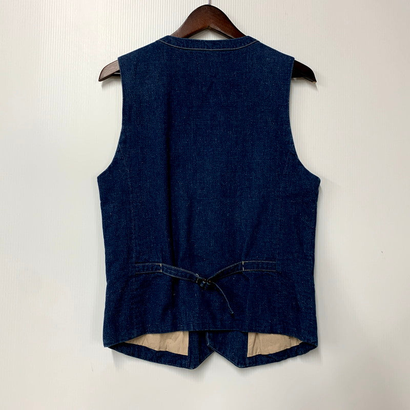 【中古品】【メンズ】 ORGUEIL オルゲイユ NEP DENIM GILET OR-4008 ネップ デニム ジレ ベスト トップス 145-250527-as-22-izu サイズ：36 カラー：インディゴ 万代Net店