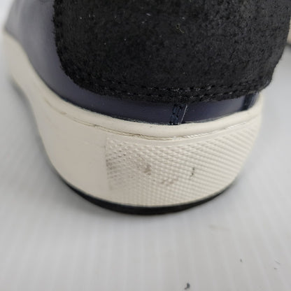 【中古品】【メンズ/レディース】 KADOYA カドヤ LEATHER HIGH SNEAKER レザー ハイスニーカー シューズ 靴 164-250523-ay-04-izu サイズ：26cm カラー：ネイビー 万代Net店