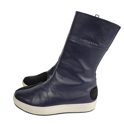 【中古品】【メンズ/レディース】 KADOYA カドヤ LEATHER HIGH SNEAKER レザー ハイスニーカー シューズ 靴 164-250523-ay-04-izu サイズ：26cm カラー：ネイビー 万代Net店