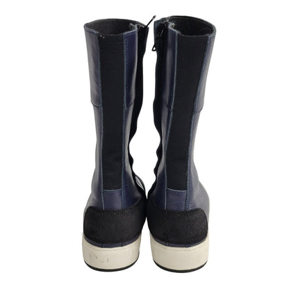 【中古品】【メンズ/レディース】 KADOYA カドヤ LEATHER HIGH SNEAKER レザー ハイスニーカー シューズ 靴 164-250523-ay-04-izu サイズ：26cm カラー：ネイビー 万代Net店