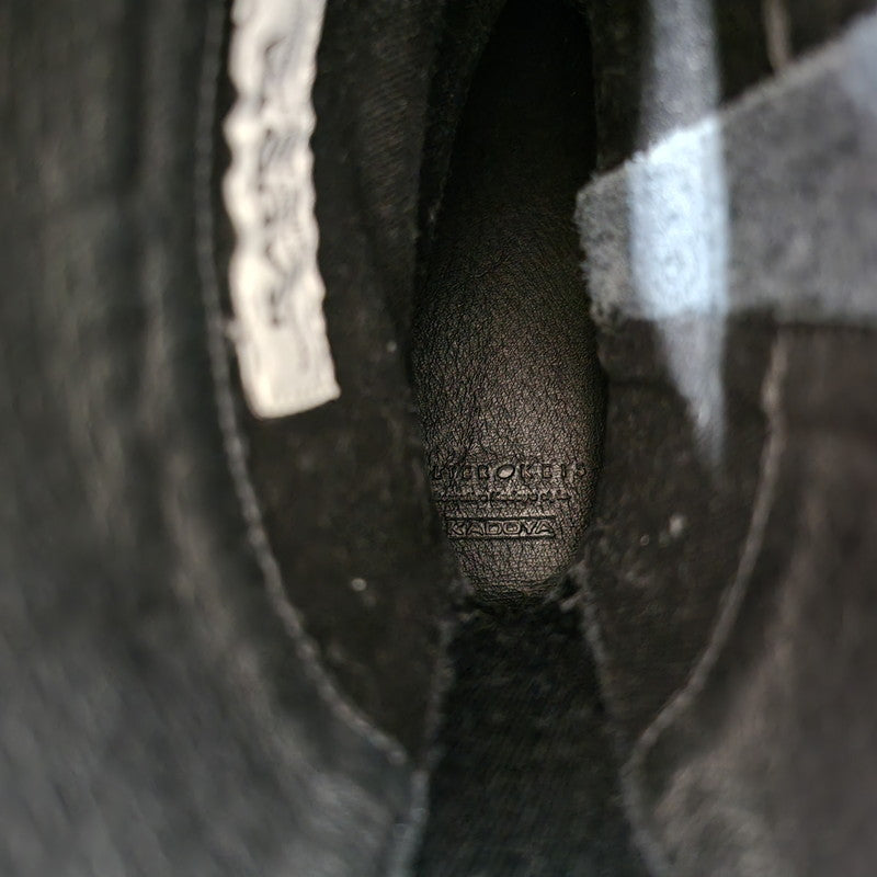 【中古品】【メンズ/レディース】 KADOYA カドヤ LEATHER HIGH SNEAKER レザー ハイスニーカー シューズ 靴 164-250523-ay-04-izu サイズ：26cm カラー：ネイビー 万代Net店