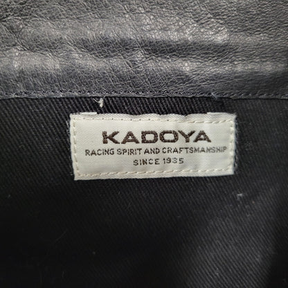 【中古品】【メンズ/レディース】 KADOYA カドヤ LEATHER HIGH SNEAKER レザー ハイスニーカー シューズ 靴 164-250523-ay-04-izu サイズ：26cm カラー：ネイビー 万代Net店