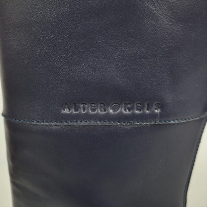 【中古品】【メンズ/レディース】 KADOYA カドヤ LEATHER HIGH SNEAKER レザー ハイスニーカー シューズ 靴 164-250523-ay-04-izu サイズ：26cm カラー：ネイビー 万代Net店