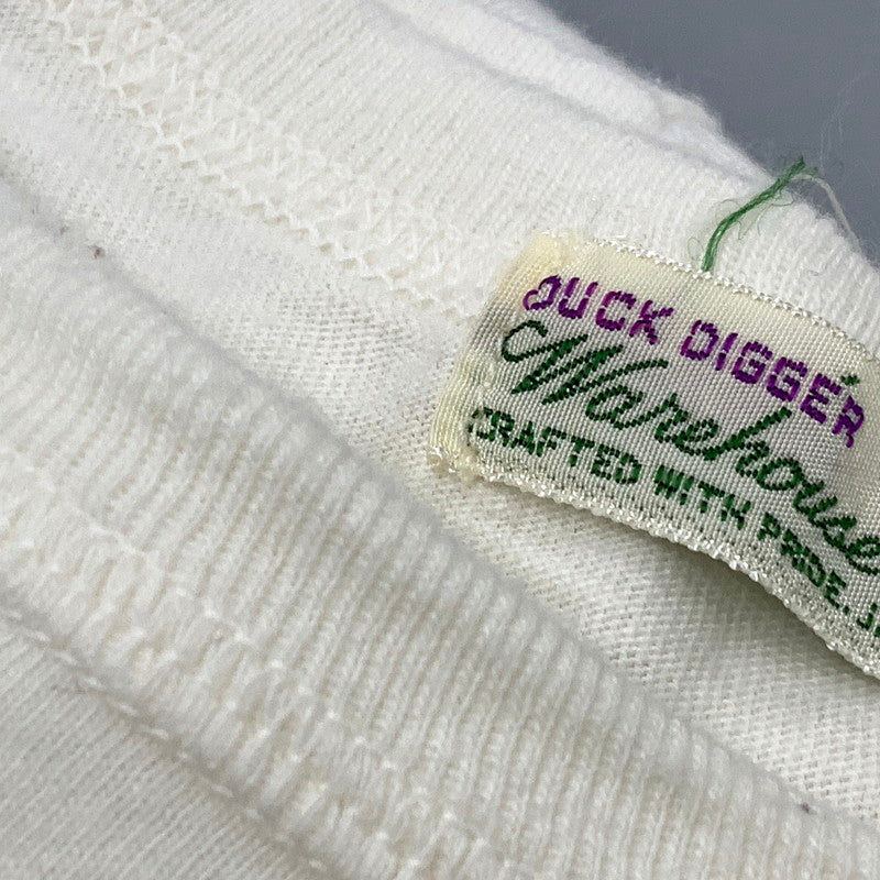 【中古品】【メンズ】 WAREHOUSE ウエアハウス DUCK DIGGER ダックディガー ”RUGBY" SS TEE 半袖 Tシャツ ラグビー 145-250702-rk-12-izu サイズ：40 カラー：ホワイト 万代Net店