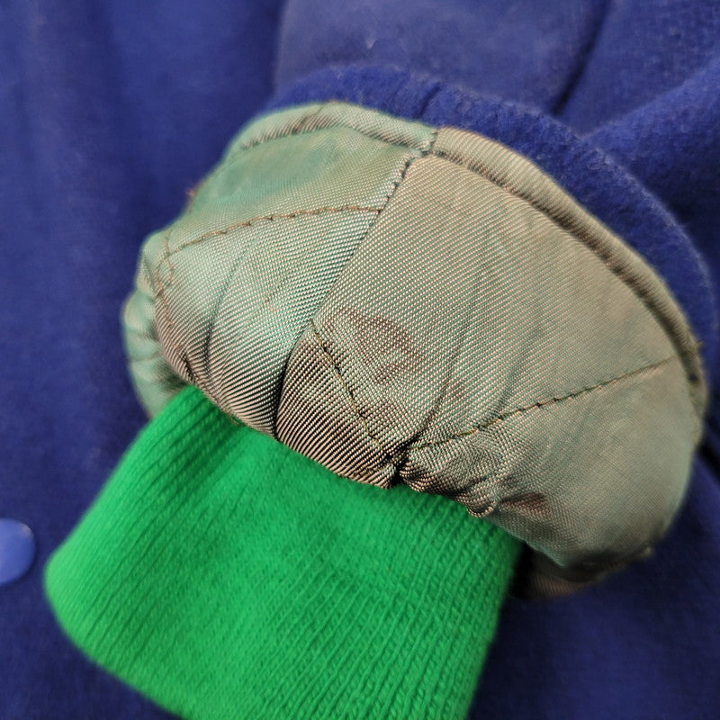 【現状渡し品】【メンズ】 EMPIRE エンパイア CARTHAGE CHEERLEADER HOODED VARSITY JACKET 505 フーデッド バーシティジャケット アウター 146-250524-as-07-izu サイズ：S カラー：ブルー 万代Net店