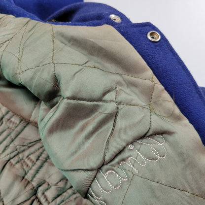 【現状渡し品】【メンズ】 EMPIRE エンパイア CARTHAGE CHEERLEADER HOODED VARSITY JACKET 505 フーデッド バーシティジャケット アウター 146-250524-as-07-izu サイズ：S カラー：ブルー 万代Net店