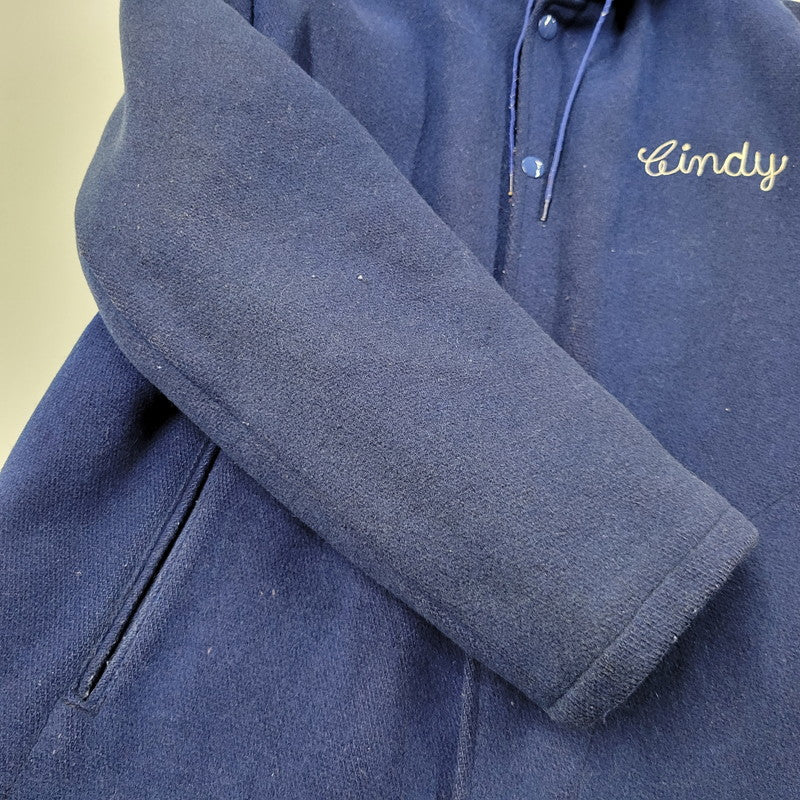 【現状渡し品】【メンズ】 EMPIRE エンパイア CARTHAGE CHEERLEADER HOODED VARSITY JACKET 505 フーデッド バーシティジャケット アウター 146-250524-as-07-izu サイズ：S カラー：ブルー 万代Net店