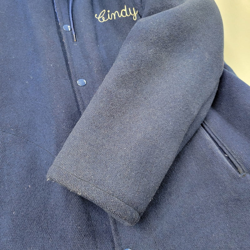 【現状渡し品】【メンズ】 EMPIRE エンパイア CARTHAGE CHEERLEADER HOODED VARSITY JACKET 505 フーデッド バーシティジャケット アウター 146-250524-as-07-izu サイズ：S カラー：ブルー 万代Net店