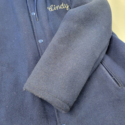 【現状渡し品】【メンズ】 EMPIRE エンパイア CARTHAGE CHEERLEADER HOODED VARSITY JACKET 505 フーデッド バーシティジャケット アウター 146-250524-as-07-izu サイズ：S カラー：ブルー 万代Net店