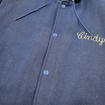 【現状渡し品】【メンズ】 EMPIRE エンパイア CARTHAGE CHEERLEADER HOODED VARSITY JACKET 505 フーデッド バーシティジャケット アウター 146-250524-as-07-izu サイズ：S カラー：ブルー 万代Net店