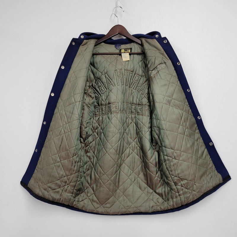 【現状渡し品】【メンズ】 EMPIRE エンパイア CARTHAGE CHEERLEADER HOODED VARSITY JACKET 505 フーデッド バーシティジャケット アウター 146-250524-as-07-izu サイズ：S カラー：ブルー 万代Net店