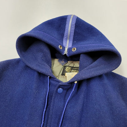 【現状渡し品】【メンズ】 EMPIRE エンパイア CARTHAGE CHEERLEADER HOODED VARSITY JACKET 505 フーデッド バーシティジャケット アウター 146-250524-as-07-izu サイズ：S カラー：ブルー 万代Net店