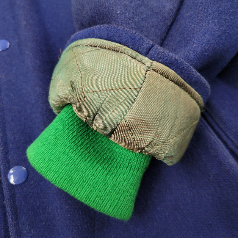 【現状渡し品】【メンズ】 EMPIRE エンパイア CARTHAGE CHEERLEADER HOODED VARSITY JACKET 505 フーデッド バーシティジャケット アウター 146-250524-as-07-izu サイズ：S カラー：ブルー 万代Net店