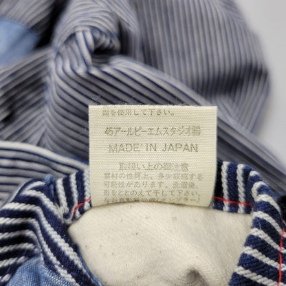 【中古品】【メンズ】 45RPM フォーティーファイブアールピーエム DENIM HICKORY COVERALLS 5-06-1057 デニム ヒッコリー カバーオール ジャケット アウター 145-250524-as-05-izu サイズ：2 カラー：ブルー×ホワイト 万代Net店