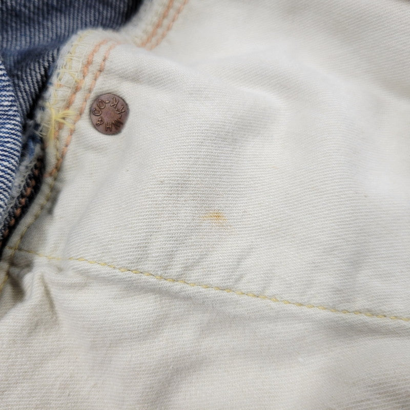 【中古品】【メンズ】 DENIM PANTS 1001XX デニムパンツ 水牛パッチ ジーンズ ボトムス 156-250524-as-08-izu サイズ：28×34 カラー：インディゴ 万代Net店