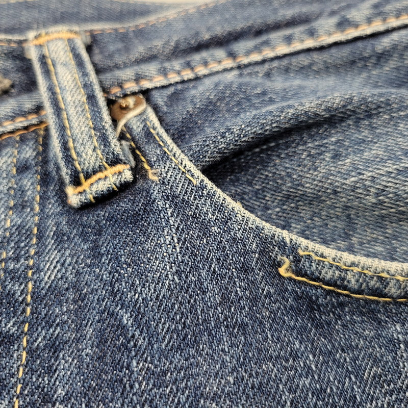【中古品】【メンズ】 DENIM PANTS 1001XX デニムパンツ 水牛パッチ ジーンズ ボトムス 156-250524-as-08-izu サイズ：28×34 カラー：インディゴ 万代Net店