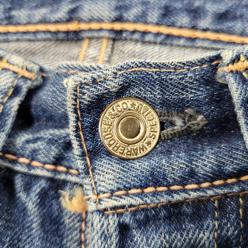 【中古品】【メンズ】 DENIM PANTS 1001XX デニムパンツ 水牛パッチ ジーンズ ボトムス 156-250524-as-08-izu サイズ：28×34 カラー：インディゴ 万代Net店