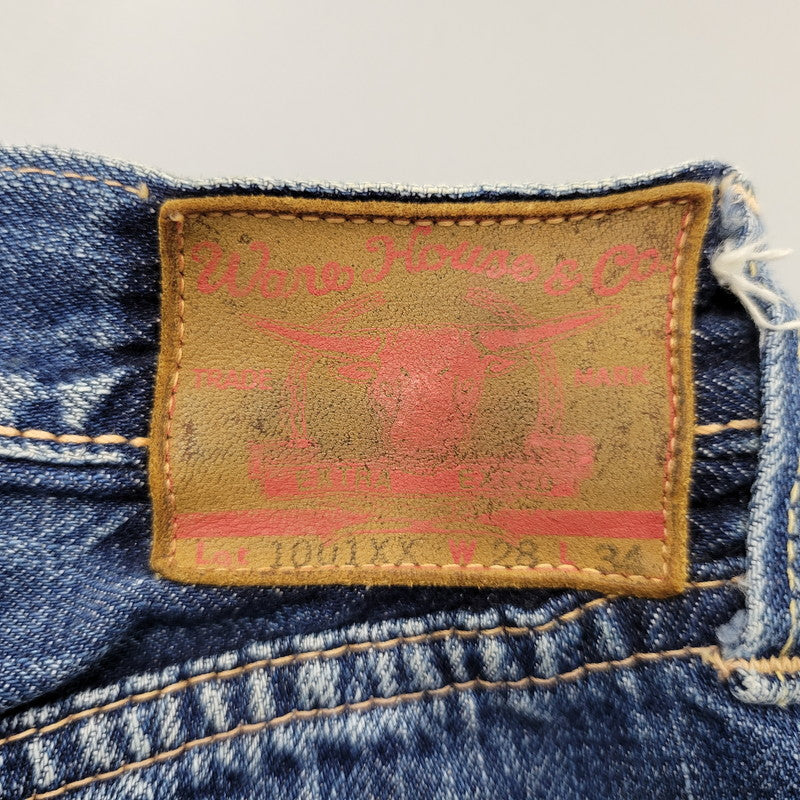 【中古品】【メンズ】 DENIM PANTS 1001XX デニムパンツ 水牛パッチ ジーンズ ボトムス 156-250524-as-08-izu サイズ：28×34 カラー：インディゴ 万代Net店
