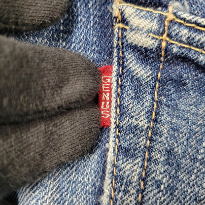 【中古品】【メンズ】 DENIM PANTS 1001XX デニムパンツ 水牛パッチ ジーンズ ボトムス 156-250524-as-08-izu サイズ：28×34 カラー：インディゴ 万代Net店