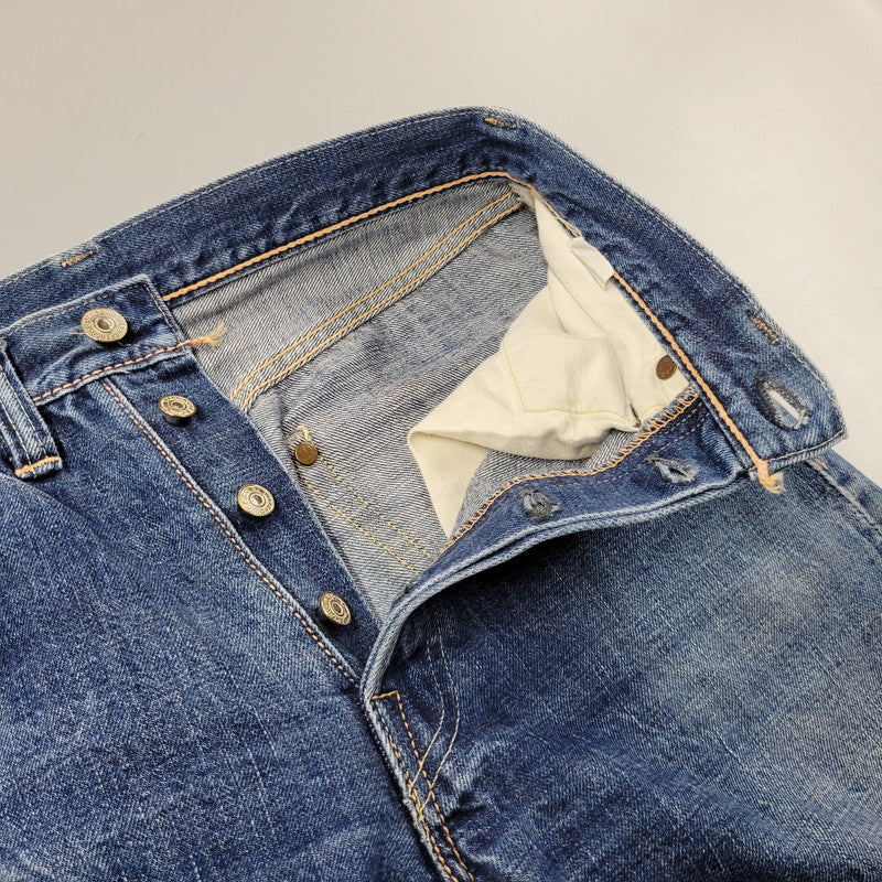 【中古品】【メンズ】 DENIM PANTS 1001XX デニムパンツ 水牛パッチ ジーンズ ボトムス 156-250524-as-08-izu サイズ：28×34 カラー：インディゴ 万代Net店