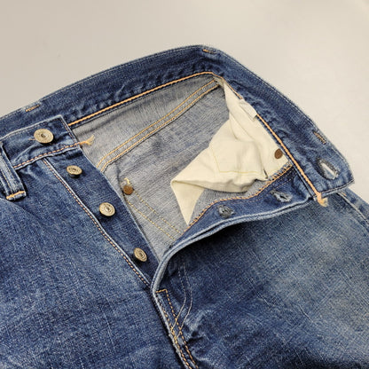 【中古品】【メンズ】 DENIM PANTS 1001XX デニムパンツ 水牛パッチ ジーンズ ボトムス 156-250524-as-08-izu サイズ：28×34 カラー：インディゴ 万代Net店