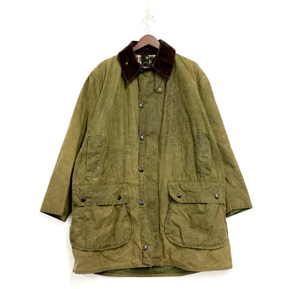 【現状渡し品】【メンズ】 Barbour バーブァー A200 ENGLAND製 1988年製 3ワラント 80S BORDER OILED JACKET 80年代 ボーダー オイルドジャケット アウター 長袖 144-250525-ma-05-izu サイズ：C42/107cm カラー：カーキ系 万代Net店