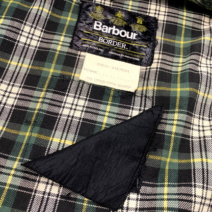 【現状渡し品】【メンズ】 Barbour バーブァー A200 ENGLAND製 1988年製 3ワラント 80S BORDER OILED JACKET 80年代 ボーダー オイルドジャケット アウター 長袖 144-250525-ma-05-izu サイズ：C42/107cm カラー：カーキ系 万代Net店