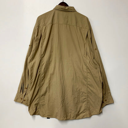 【中古品】【メンズ】 ORVIS オービス 90S NYLON SAFARI SHIRT オービス 90年代 ナイロンサファリシャツ トップス 長袖 146-250528-ma-19-izu サイズ：XXL カラー：ベージュ 万代Net店
