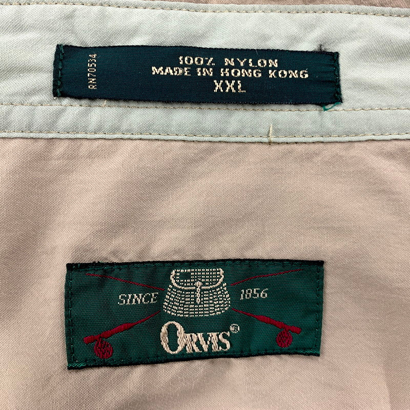 【中古品】【メンズ】 ORVIS オービス 90S NYLON SAFARI SHIRT オービス 90年代 ナイロンサファリシャツ トップス 長袖 146-250528-ma-19-izu サイズ：XXL カラー：ベージュ 万代Net店