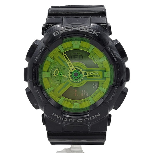 【中古品】【メンズ/レディース】 G-SHOCK ジーショック ANALOG-DIGITAL WATCH GA-110B アナログ デジタル 腕時計 196-250716-as-27-izu カラー：グリーン系×ブラック 万代Net店