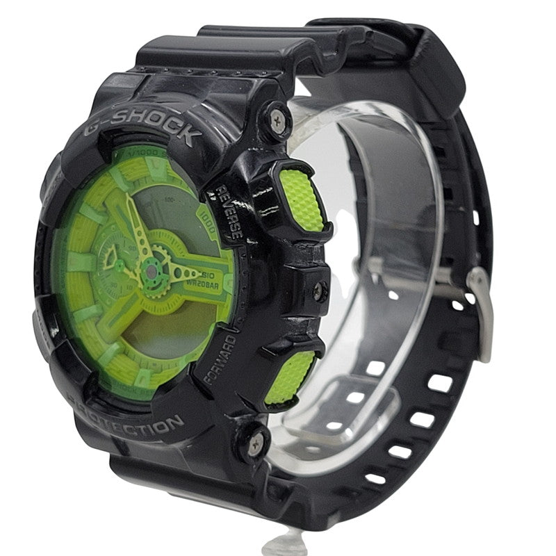 【中古品】【メンズ/レディース】 G-SHOCK ジーショック ANALOG-DIGITAL WATCH GA-110B アナログ デジタル 腕時計 196-250716-as-27-izu カラー：グリーン系×ブラック 万代Net店