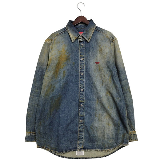 【中古美品】【メンズ】 DIESEL ディーゼル LS DENIM SHIRT JP-D-SIMPLY-OVER CAMICIA P01149 ロングスリーブ デニムシャツ 長袖 トップス 141-250526-as-05-izu サイズ：S カラー：インディゴ 万代Net店