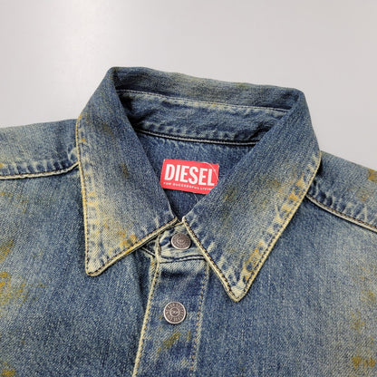 【中古美品】【メンズ】 DIESEL ディーゼル LS DENIM SHIRT JP-D-SIMPLY-OVER CAMICIA P01149 ロングスリーブ デニムシャツ 長袖 トップス 141-250526-as-05-izu サイズ：S カラー：インディゴ 万代Net店