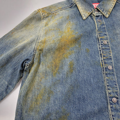 【中古美品】【メンズ】 DIESEL ディーゼル LS DENIM SHIRT JP-D-SIMPLY-OVER CAMICIA P01149 ロングスリーブ デニムシャツ 長袖 トップス 141-250526-as-05-izu サイズ：S カラー：インディゴ 万代Net店