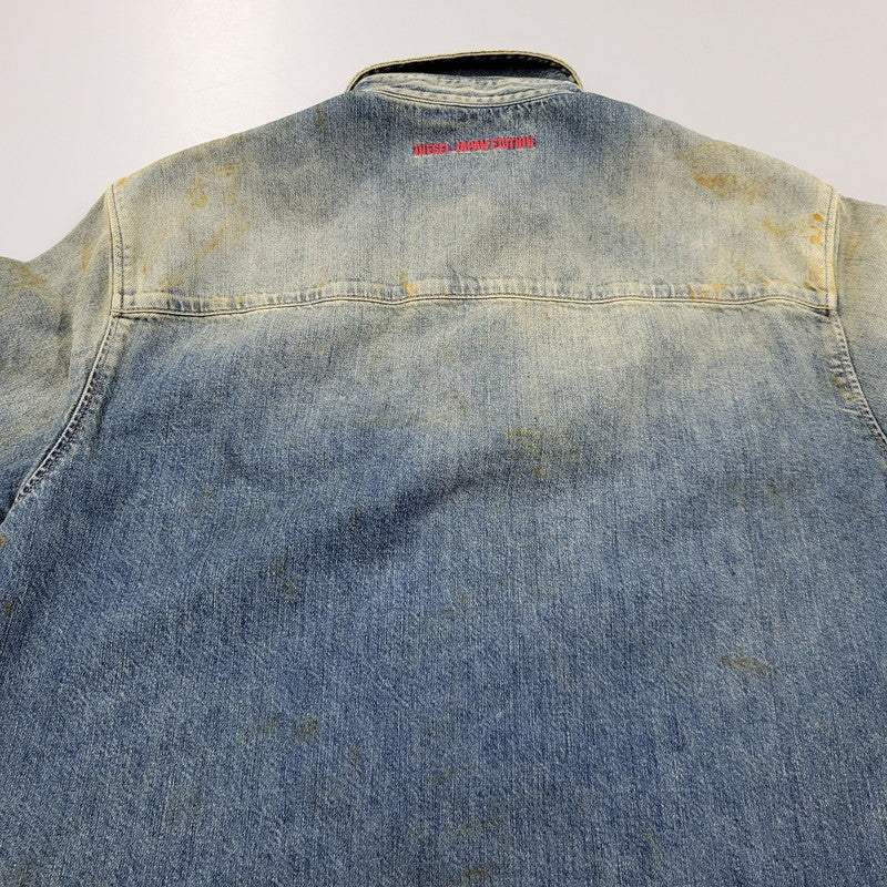 【中古美品】【メンズ】 DIESEL ディーゼル LS DENIM SHIRT JP-D-SIMPLY-OVER CAMICIA P01149 ロングスリーブ デニムシャツ 長袖 トップス 141-250526-as-05-izu サイズ：S カラー：インディゴ 万代Net店