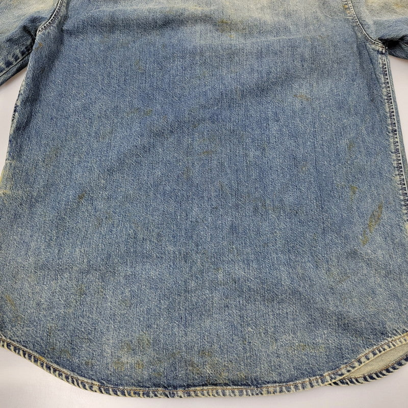 【中古美品】【メンズ】 DIESEL ディーゼル LS DENIM SHIRT JP-D-SIMPLY-OVER CAMICIA P01149 ロングスリーブ デニムシャツ 長袖 トップス 141-250526-as-05-izu サイズ：S カラー：インディゴ 万代Net店