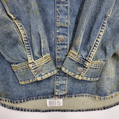 【中古美品】【メンズ】 DIESEL ディーゼル LS DENIM SHIRT JP-D-SIMPLY-OVER CAMICIA P01149 ロングスリーブ デニムシャツ 長袖 トップス 141-250526-as-05-izu サイズ：S カラー：インディゴ 万代Net店