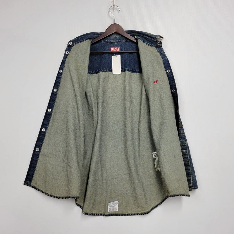 【中古美品】【メンズ】 DIESEL ディーゼル LS DENIM SHIRT JP-D-SIMPLY-OVER CAMICIA P01149 ロングスリーブ デニムシャツ 長袖 トップス 141-250526-as-05-izu サイズ：S カラー：インディゴ 万代Net店