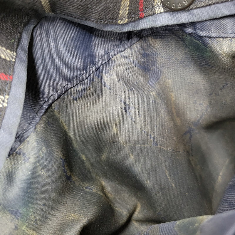 【現状渡し品】【メンズ】 Barbour バーブァー BORDER OILED JACKET ボーダー オイルドジャケット 英国製 アウター 144-250526-as-06-izu カラー：ブラック系 万代Net店