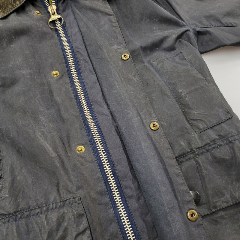【現状渡し品】【メンズ】 Barbour バーブァー BORDER OILED JACKET ボーダー オイルドジャケット 英国製 アウター 144-250526-as-06-izu カラー：ブラック系 万代Net店