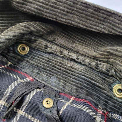 【現状渡し品】【メンズ】 Barbour バーブァー BORDER OILED JACKET ボーダー オイルドジャケット 英国製 アウター 144-250526-as-06-izu カラー：ブラック系 万代Net店