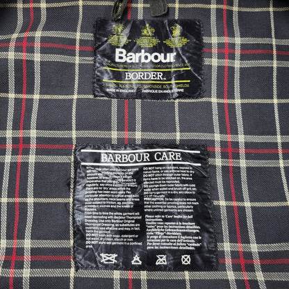 【現状渡し品】【メンズ】 Barbour バーブァー BORDER OILED JACKET ボーダー オイルドジャケット 英国製 アウター 144-250526-as-06-izu カラー：ブラック系 万代Net店