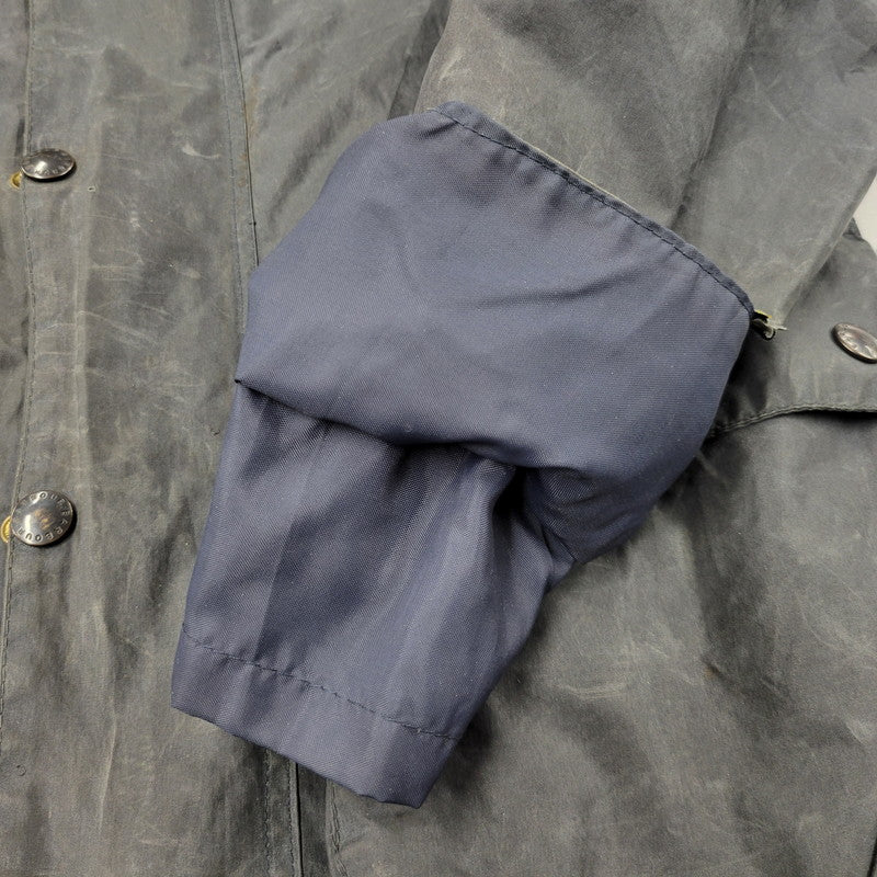 【現状渡し品】【メンズ】 Barbour バーブァー BORDER OILED JACKET ボーダー オイルドジャケット 英国製 アウター 144-250526-as-06-izu カラー：ブラック系 万代Net店