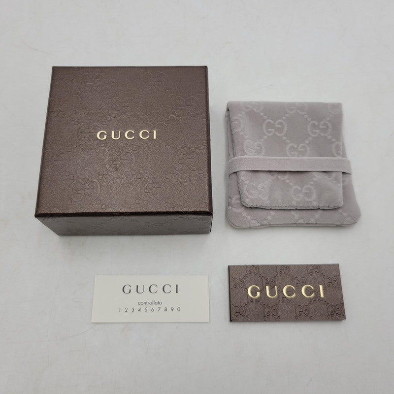 【中古品】【メンズ/レディース】 GUCCI グッチ AG925 TRADEMARK SQUARE PLATE SILVER NECKLACE トレードマーク スクエア プレート シルバー ネックレス アクセサリー 182-250526-as-19-izu カラー：シルバー 万代Net店