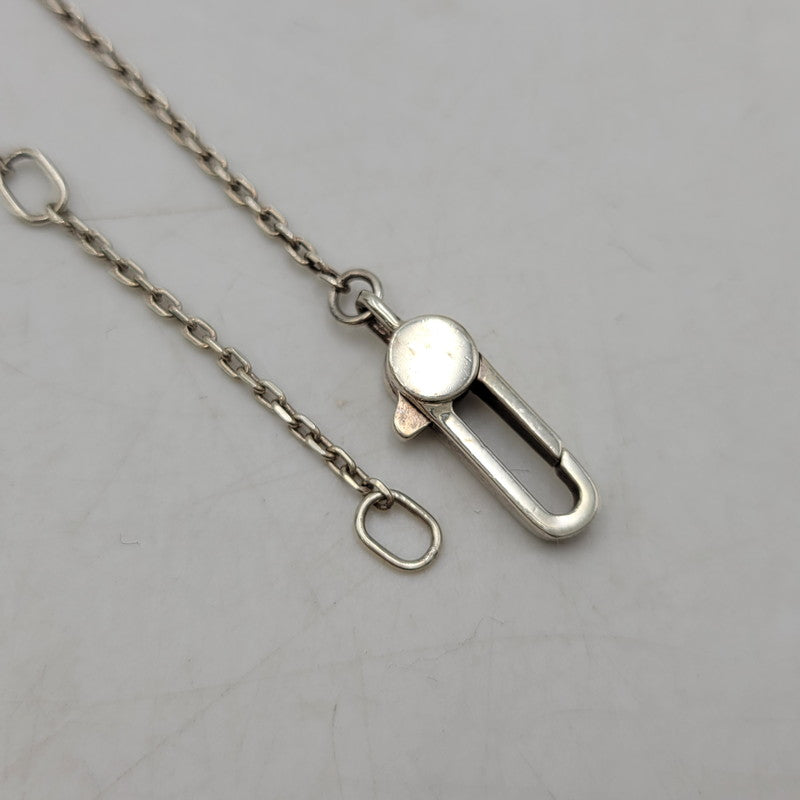 【中古品】【メンズ/レディース】 GUCCI グッチ AG925 TRADEMARK SQUARE PLATE SILVER NECKLACE トレードマーク スクエア プレート シルバー ネックレス アクセサリー 182-250526-as-19-izu カラー：シルバー 万代Net店