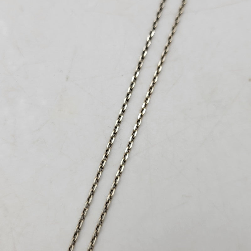 【中古品】【メンズ/レディース】 GUCCI グッチ AG925 TRADEMARK SQUARE PLATE SILVER NECKLACE トレードマーク スクエア プレート シルバー ネックレス アクセサリー 182-250526-as-19-izu カラー：シルバー 万代Net店