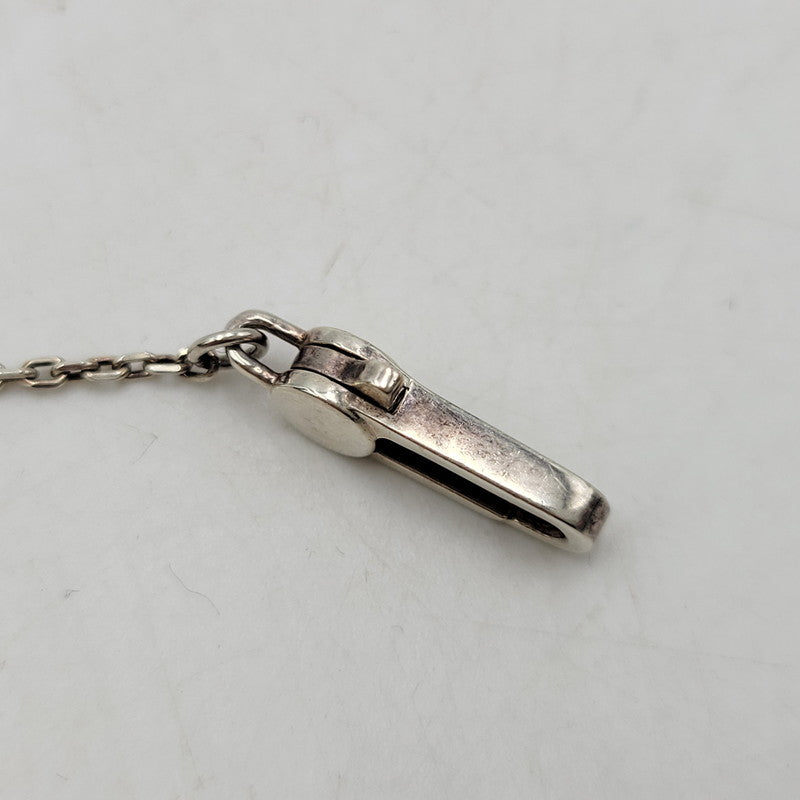 【中古品】【メンズ/レディース】 GUCCI グッチ AG925 TRADEMARK SQUARE PLATE SILVER NECKLACE トレードマーク スクエア プレート シルバー ネックレス アクセサリー 182-250526-as-19-izu カラー：シルバー 万代Net店