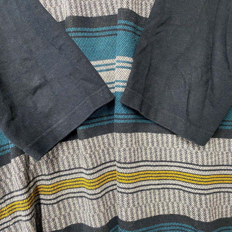 【中古品】【メンズ】 JACQUARD HENLEYNECK TEE ジャガード ヘンリーネック Tシャツ トップス 145-250601-as-26-izu サイズ：40 カラー：マルチカラー 万代Net店