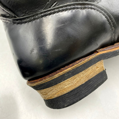 【中古品】【メンズ】 RED WING レッドウィング 2268 USA製 2004年製 刺繍羽タグ ENGINEER BOOTS エンジニアブーツ 靴 シューズ 164-250528-ma-08-izu サイズ：US10D カラー：BLACK 万代Net店