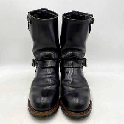 【中古品】【メンズ】 RED WING レッドウィング 2268 USA製 2004年製 刺繍羽タグ ENGINEER BOOTS エンジニアブーツ 靴 シューズ 164-250528-ma-08-izu サイズ：US10D カラー：BLACK 万代Net店